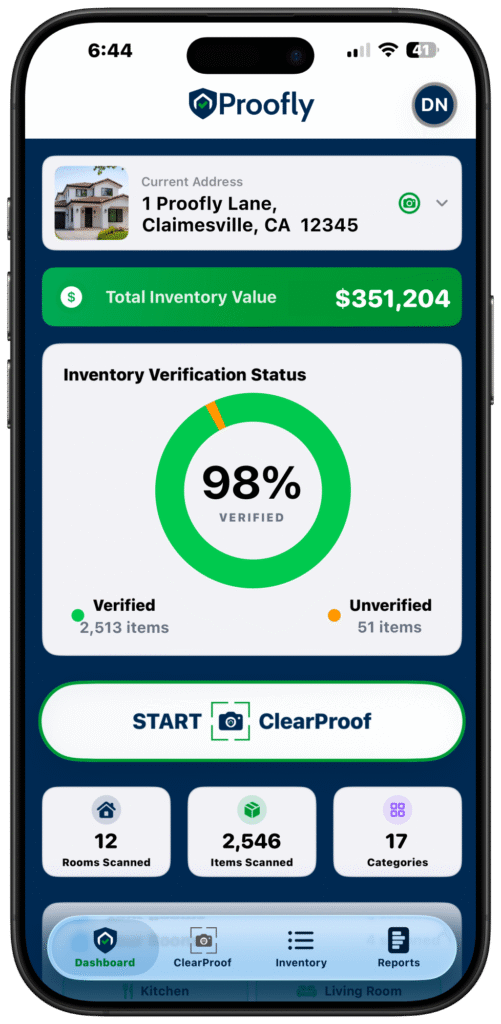 Proofly App Dashboard