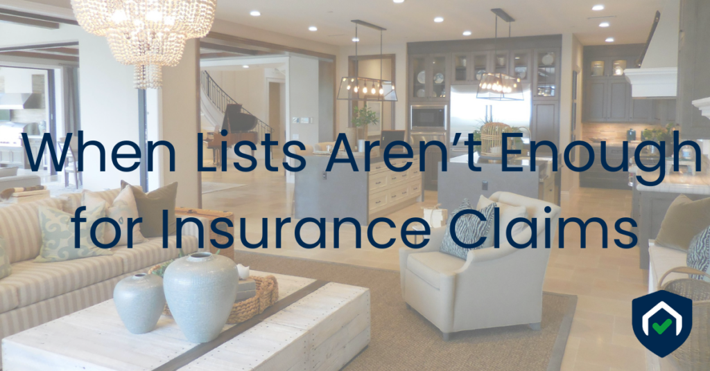 Home interior illustrating why home inventories alone fall short during insurance claims